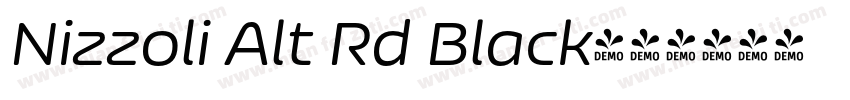 Nizzoli Alt Rd Black字体转换